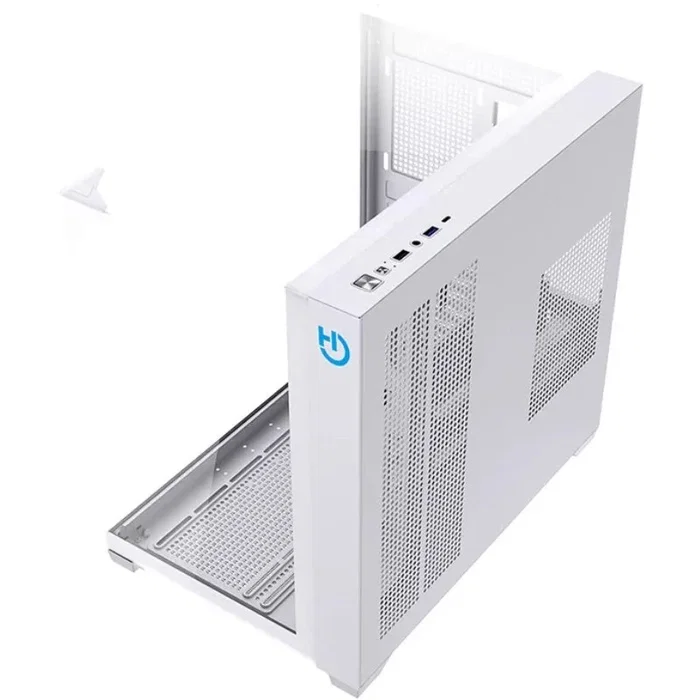 Hiditec SKY Caja Gaming Semitorre Blanca con Cristal Templado